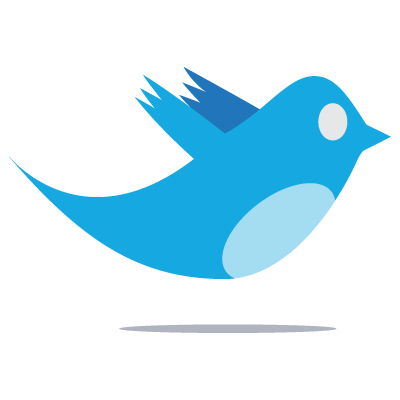 Twitter bird logo vector logo