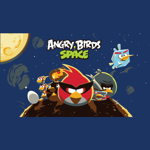 Angry Birds Space logo vector logo