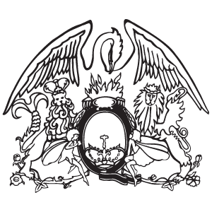 Queen (band) logo vector logo