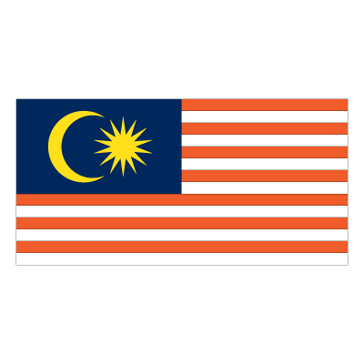 Malaysia flag vector logo