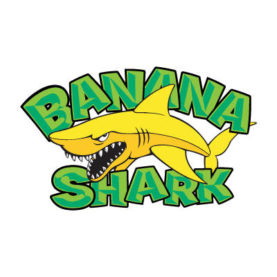 Banana Shark logo vector logo