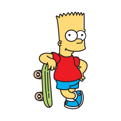 Bart en monpatin vector logo