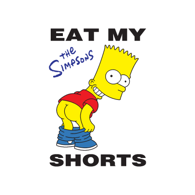 Bart Simpson Eat My Shorts vector logo
