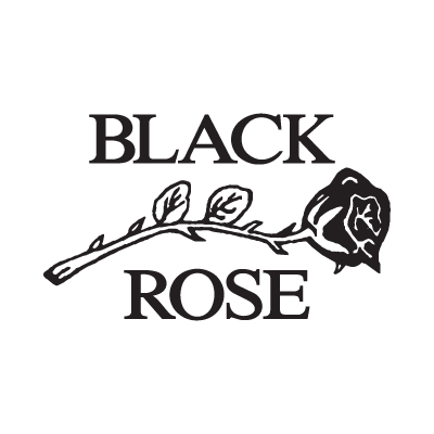 Black Rose Leather logo vector logo