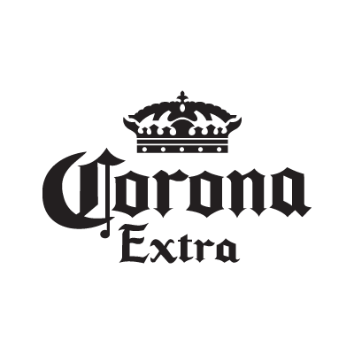 Corona Extra black logo vector logo