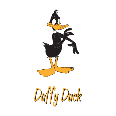 Daffy Duck Character vector logo