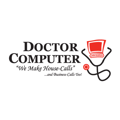Doctor Computer logo vector logo