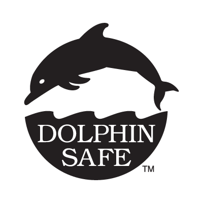 Dolphin Safe logo vector logo