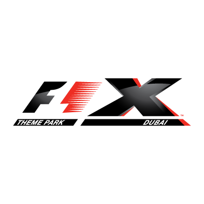 F1-X Theme Park logo vector logo