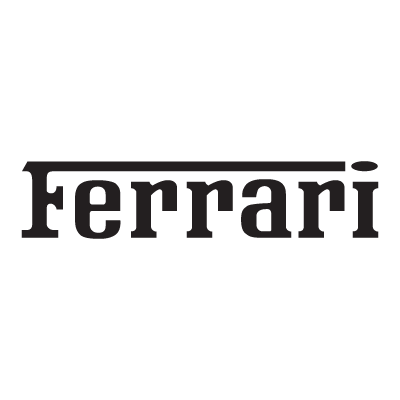 Ferrari Black logo vector logo