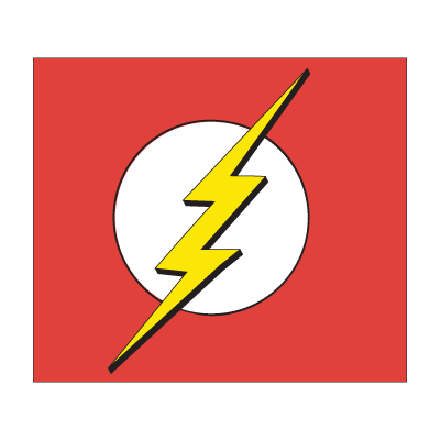 Flash superhero logo vector logo