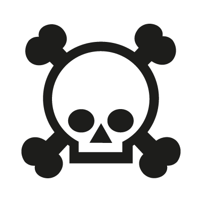 Grenade gloves skull logo vector logo