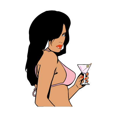 GTA Vice City Woman vector logo