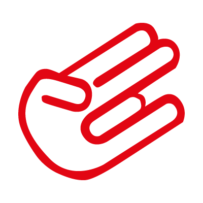 Hand Design logo vector