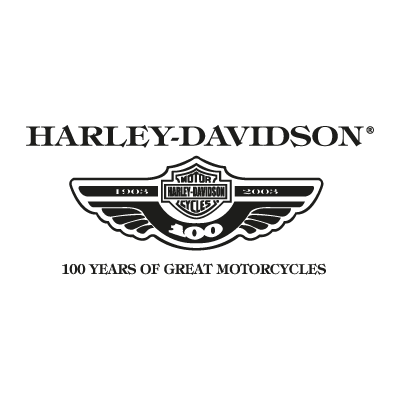 Harley Davidson 100 years logo vector logo