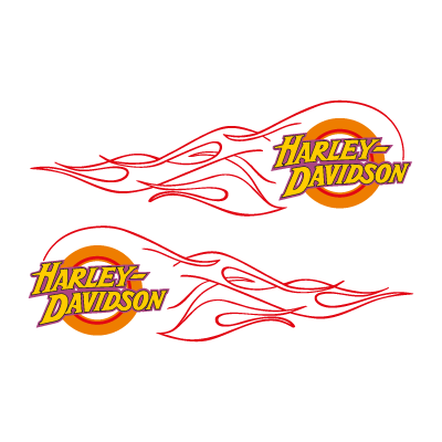 Harley-Davidson flame logo vector logo