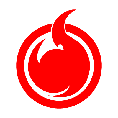 Hell Girl fire symbol logo vector logo