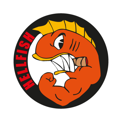 Hellfish logo vector logo