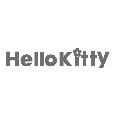 Hello Kitty only text logo vector