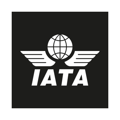 IATA black logo vector logo
