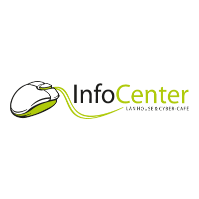 InfoCenter Lan House e Cyber Cafe logo vector logo