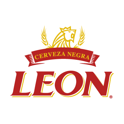 Leon cerveza logo vector logo