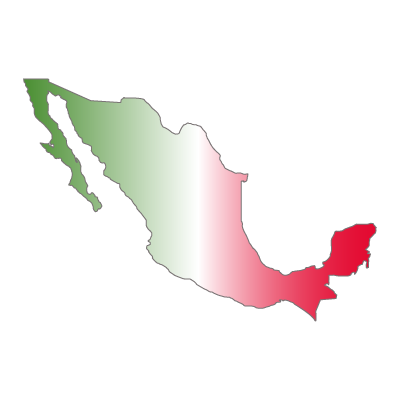 Mapa de Mexico vector