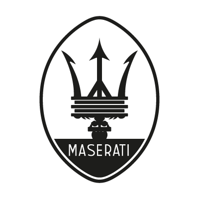 Maserati black logo vector logo