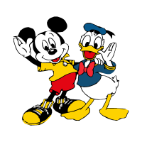 Mickey mouse & donald duck vector
