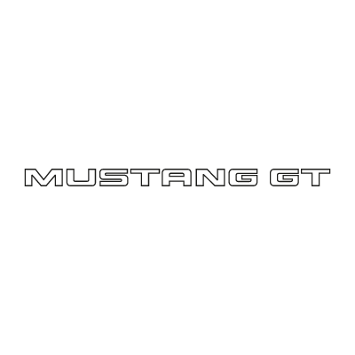 Mustang GT Ford logo vector logo