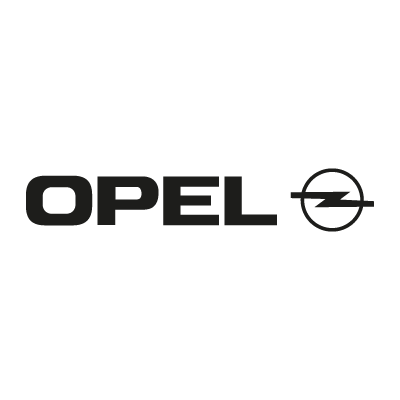 Opel black logo vector logo