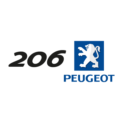 Peugeot 206  logo vector logo