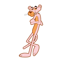 Pink Panther Character vector