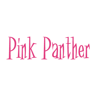 Pink Panther logo vector