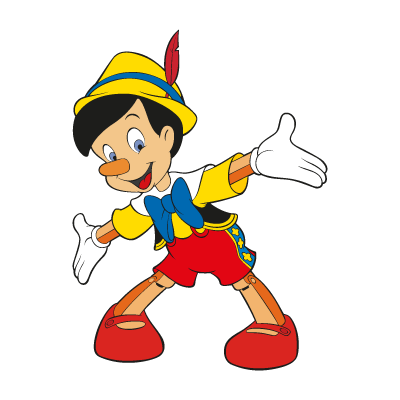 Pinocchio vector logo