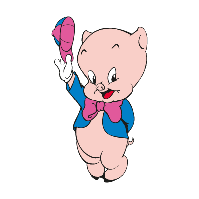 Porky Pig vector logo