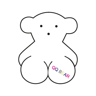 Qq bear logo vector logo
