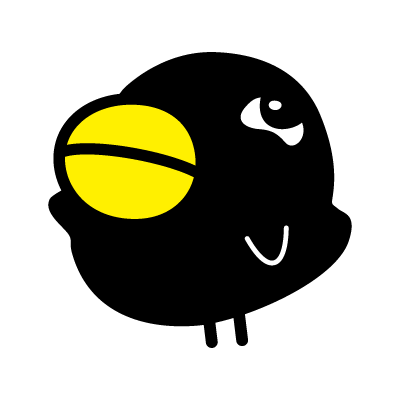 QR Karasuto-kun logo vector logo