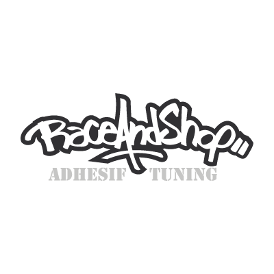 Race and shop logo vector logo