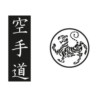 Shotokan tiger – karate do kanji vector logo