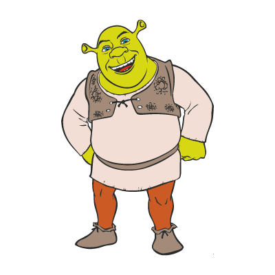 Shrek character vector logo