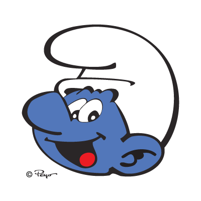 Smurf (fiction) vector logo
