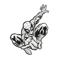 Spider-Man black vector