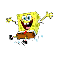 Spongebob Squarepants jump vector