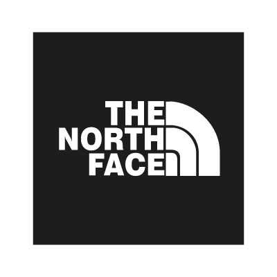 The North Face black logo vector
