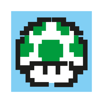 1-up mushroom logo vector logo