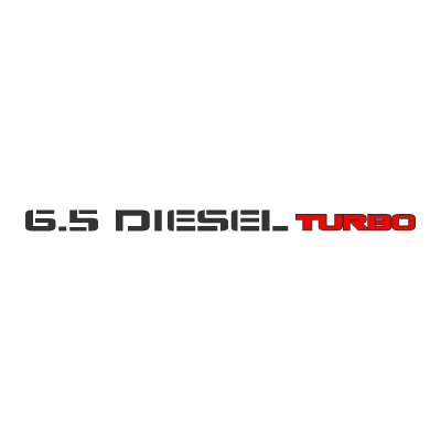 6.5 turbo diesel logo vector logo