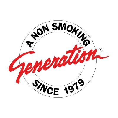 A non smoking generation logo vector logo