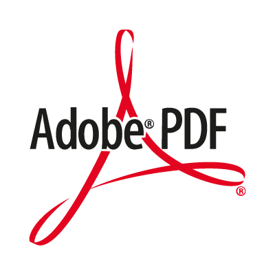 Adobe PDF  logo vector logo