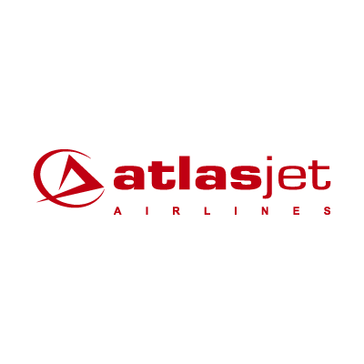 Atlasjet airlines logo vector logo